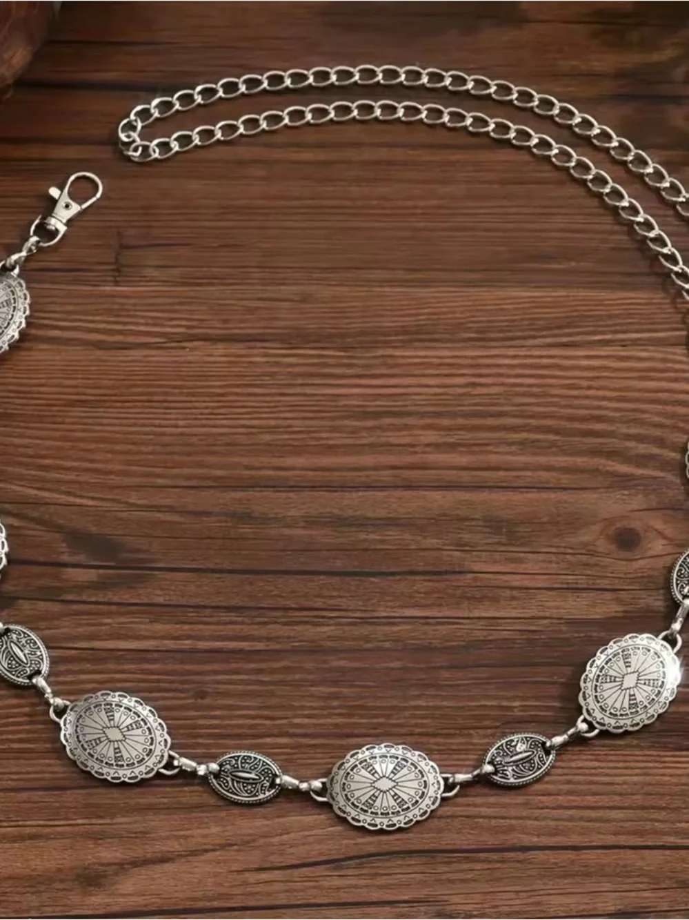 Retro boho women’s belt waist chain belt 42”